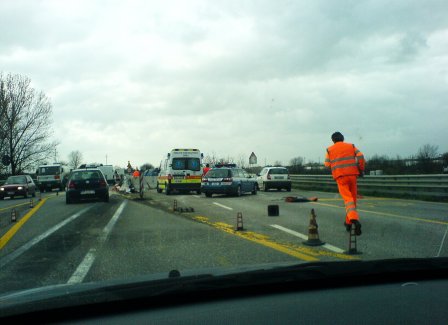 Carambole nel Salento, da Torchiarolo verso Lecce e sulla strada per Maglie