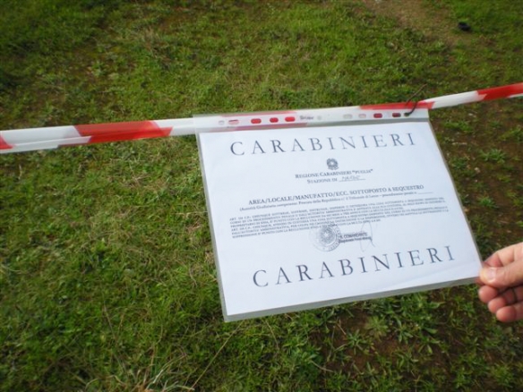 Scoperta costruzione velenosa a Porto Selvaggio.